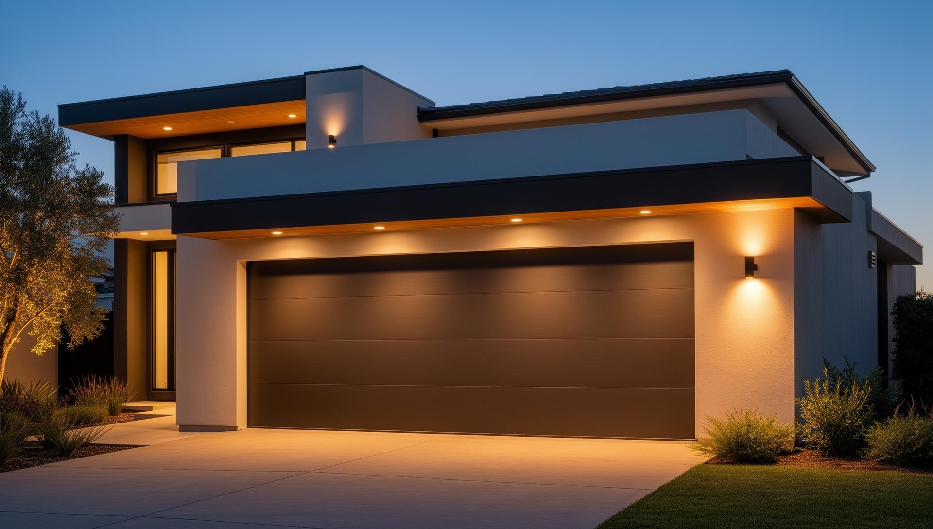 Modern garage door installation